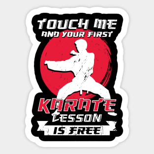 Karate Sport Karateka Gift Sticker